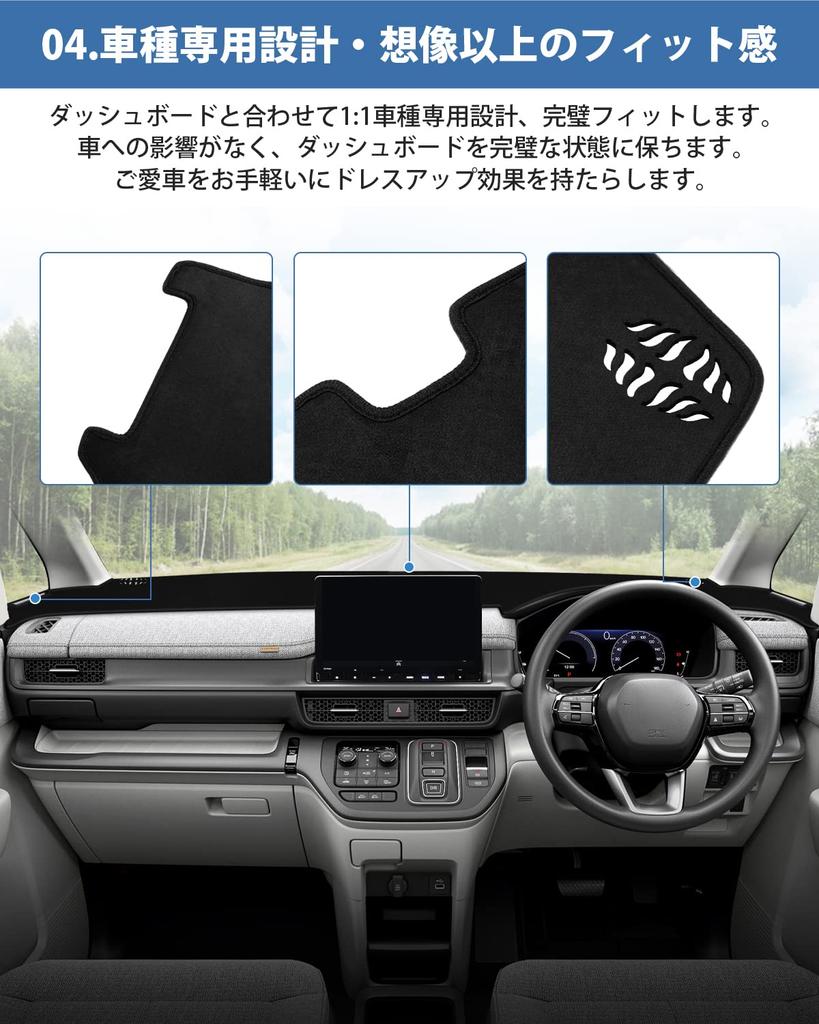 Cartist STEPWGN AIR SPADA Приборная панель для Honda Stepwgn и RP8 2022-настоящее время Специальный комплект для интерьера с защитой от солнца и тепла Прозрачный комплект для интерьера Замшевый коврик/чехол RP6, RP7,