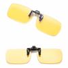 1pc Clip On Unisex Polarized Sunglasses Near-Sighted Driving Night Lens Anti-UVA UVB Cycling Riding Sunglasses Anti Blue Light