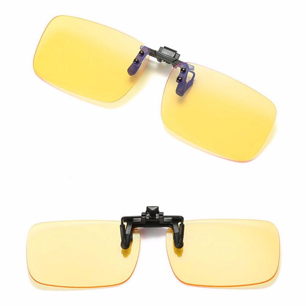 1pc Clip On Unisex Polarized Sunglasses Near-Sighted Driving Night Lens Anti-UVA UVB Cycling Riding Sunglasses Anti Blue Light