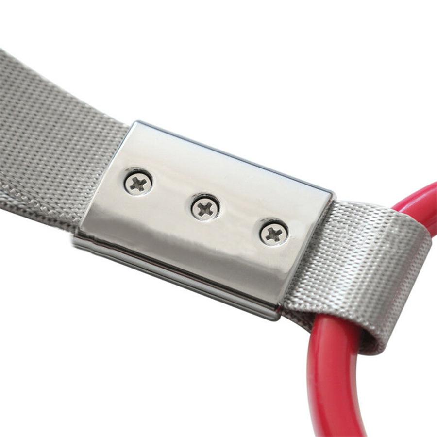 Red Round SubwayTrain Bus Handle Strap Hang Ring