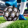 Криштиану Роналду Напечатанный Футбольный Мяч Размер 5 Износостойкий Стандартный Тренировочный Мяч для Взрослых Подарок для Фанатов Футбола для Матчей в Помещении и на Улице Спортивный