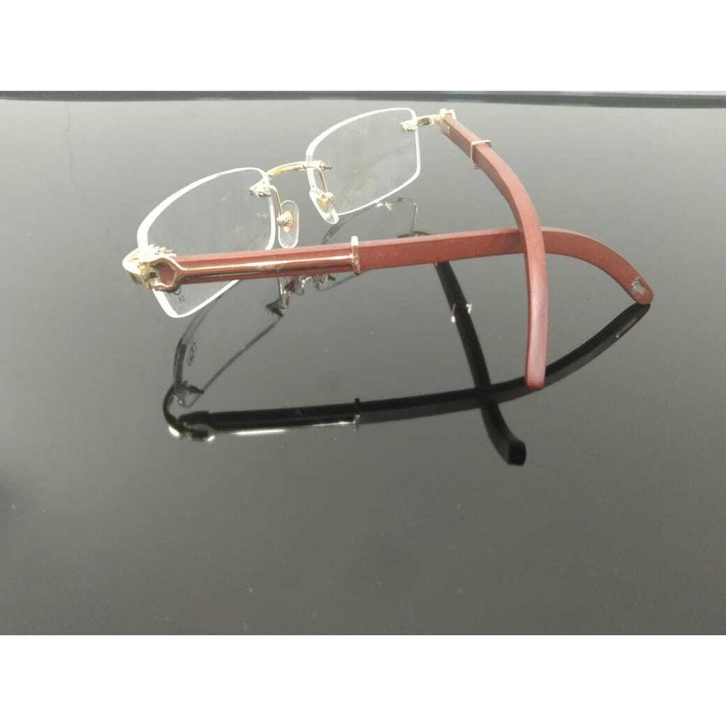 Imported men Rimless Eyeglass wood /metal  eye-ware  55-18-140 JL286093830013
