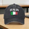 Бейсболка Italia Итальянский флаг Винтаж Весна Стильные Хип-хоп Кепки Пара WoУнисекс Принт Для улицы Спортзал Оптовая продажа Бейсболок