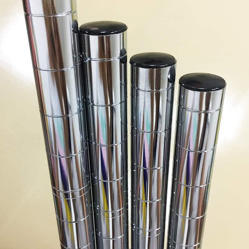 Chrome-Plated Bamboo Joint Mesh Shelf with Thickened Upright Tube, 25 Storage Shelves, 2mm Thick, Large Size