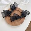 2Pcs Women Hairpins Two-layer Mesh Bow Anti-slip Photo Prop Lightweight Princess Style Reusable Party Hair Decoration Tool