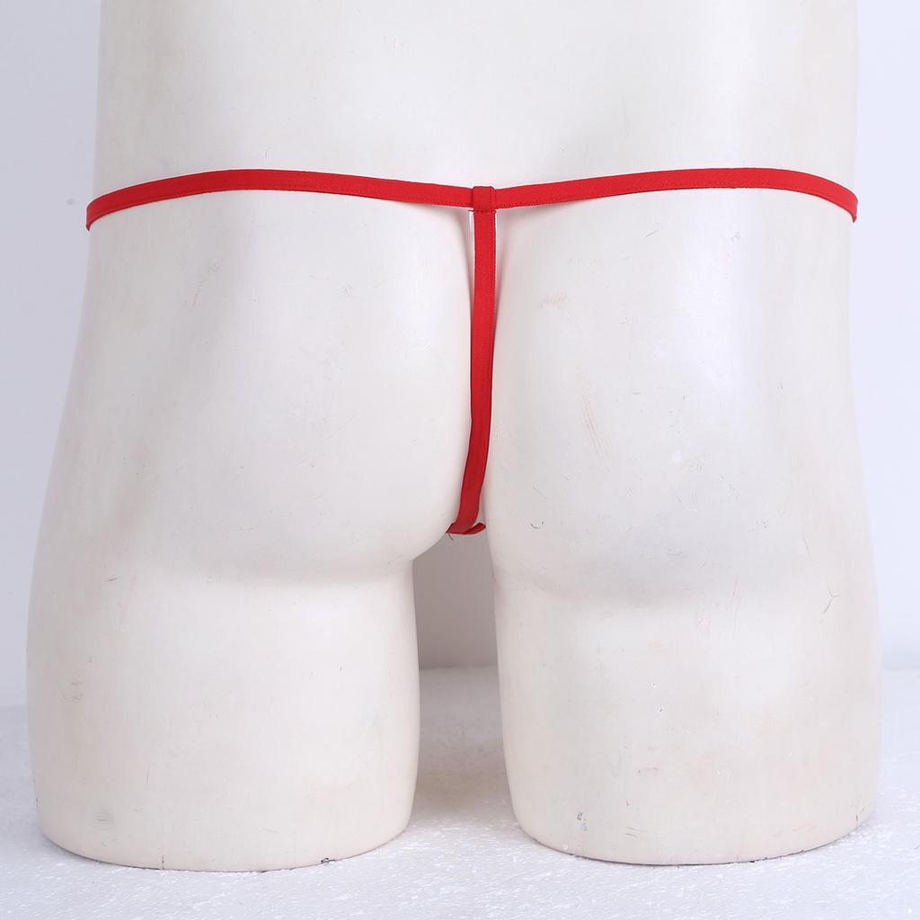 Нижнее белье для геев с низкой посадкой, полые стринги с Т-образной спинкой, прозрачные стринги с выпуклым чехлом