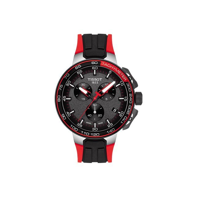 Tissot Коллекция Race Кварцевый механизм Водонепроницаемость 100 м Мужские часы Часы 44,5 мм Черный циферблат T111.417.27.441.00