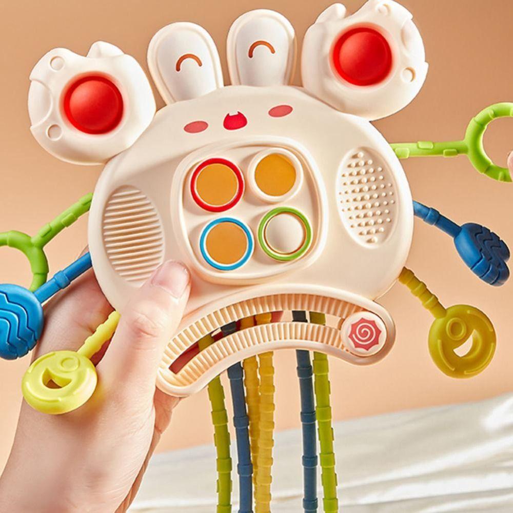 Carrot Baby Pull String Toy Develops Cognitive Crab Montessori Sensory Toys Gifts