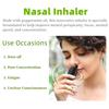 Nasal Herbal Box, Nasal Inhaler  Enhances Breathing & Boosts Focus, Inhaler Stick, Peppermint Oil Refreshing Inhaler