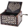Can't Help Falling in Love Wood Music Box Antique Engraved Musical Boxes Case for Love One Wooden Music Box - Gifts for Lover 3