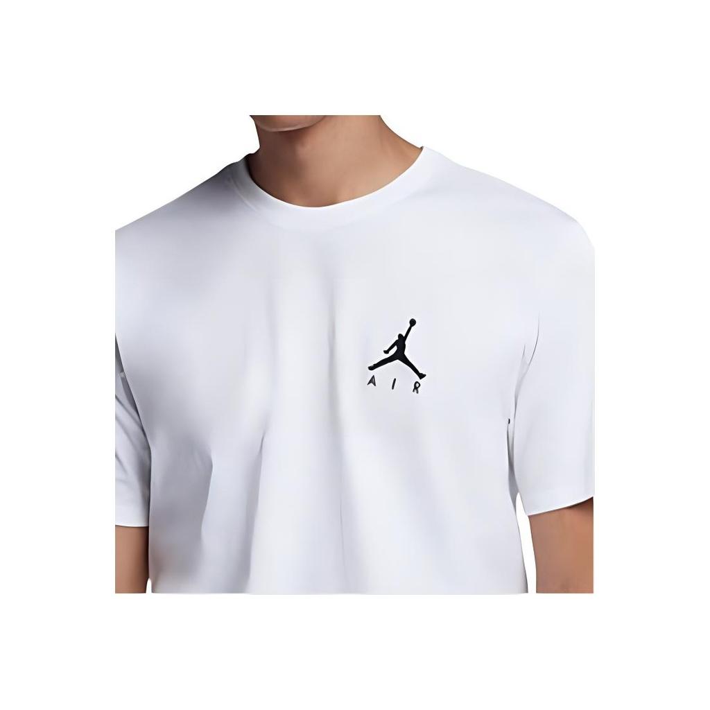 Jordan Logo Casual Sport Short Sleeve T-Shirt Men Tops White DA6800-100