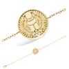 [R5190] - Gold Plated Bracelet 'Cléopatra' - 15 Mm (beetle)