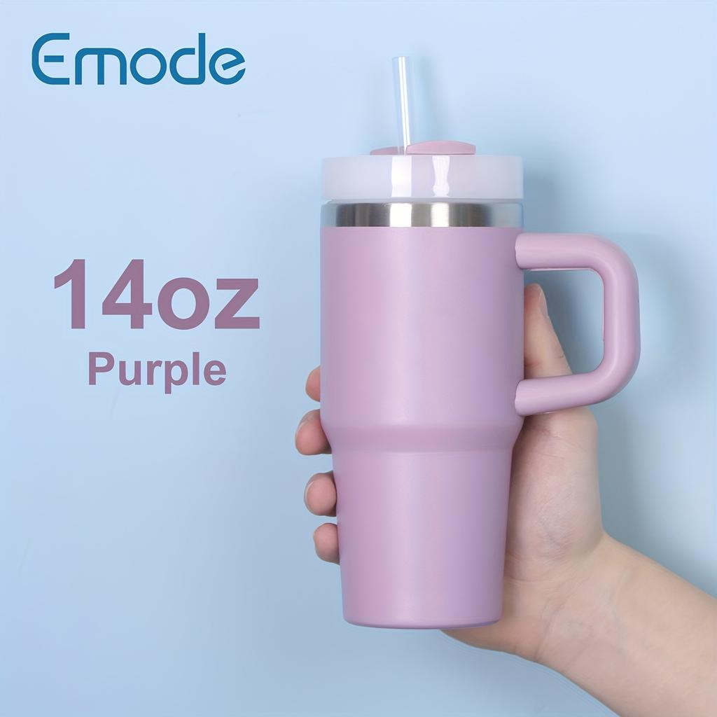 Изолированная кружка из нержавеющей стали на 14 унций с крышкой и трубочкой — не содержит бисфенол А, ударопрочная, отлично подходит для любого времени года — идеальный подарок на день рождения, Хэллоуин