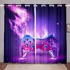 Boys Gamepad Printing Woven Curtains Bedroom Blackout Curtains Two Separate Curtains On The Left and Right
