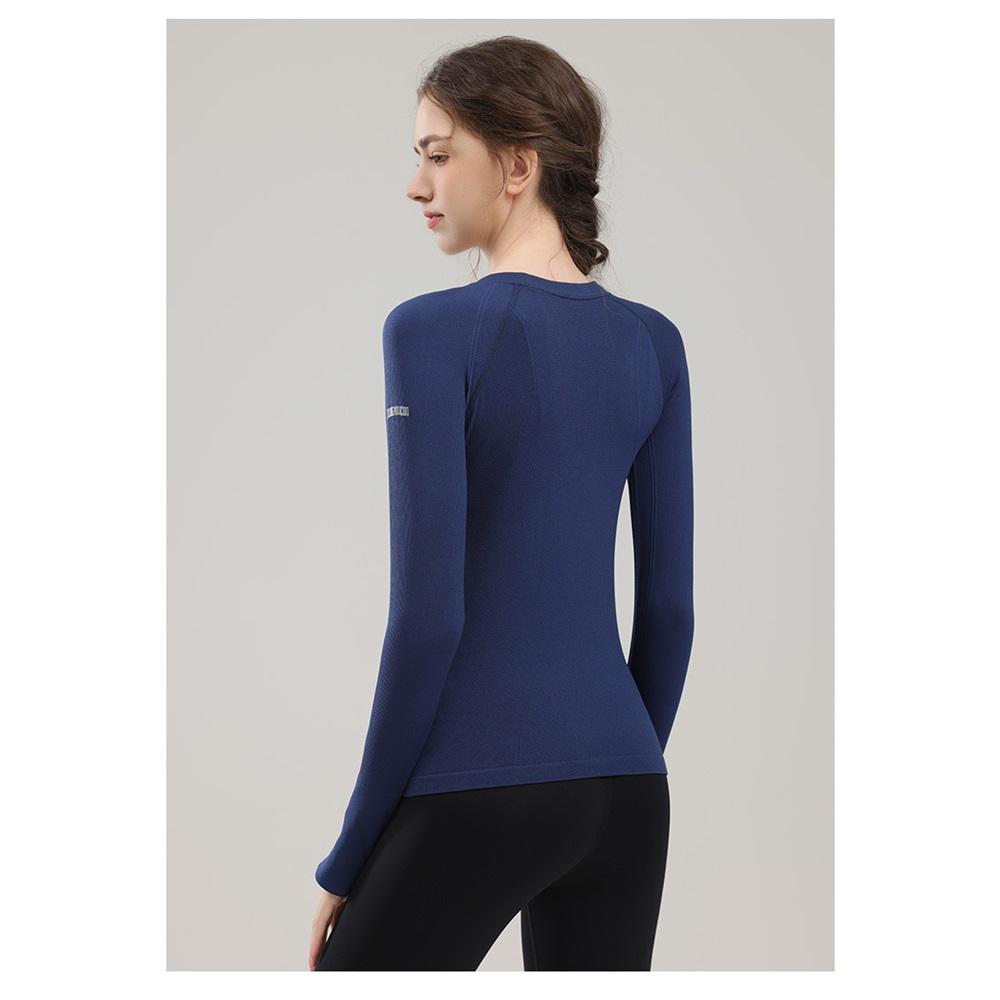 Высококачественная одежда для пилатеса и йоги для женщин, облегающий и стройнящий спортивный топ с длинным рукавом для осенних тренировок и бега