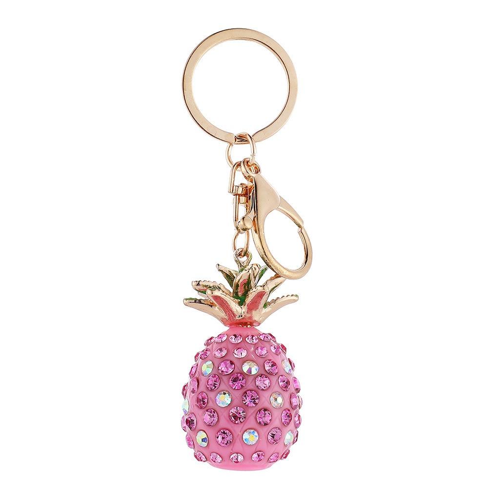 Mini Pineapple Keychain, Diamond Set, Women's Bag Pendant, Creative Handmade Accessories, Small Gifts