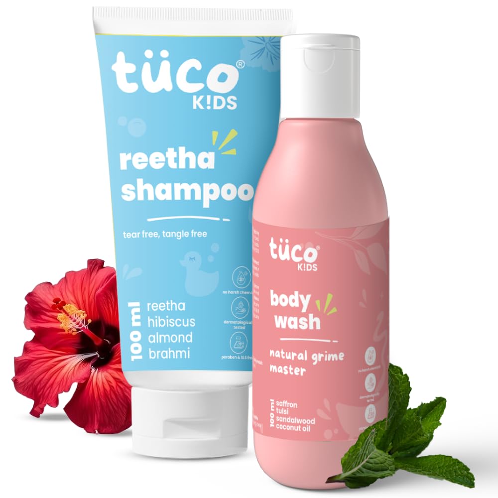 Мягкое средство для мытья тела и шампунь TuCo® Kids, Доказанная эффективность - 100 мл (Упаковка из 2 шт.)