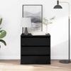 Drawer Chest Black 61 x 41 x 58 cm Engineered Wood