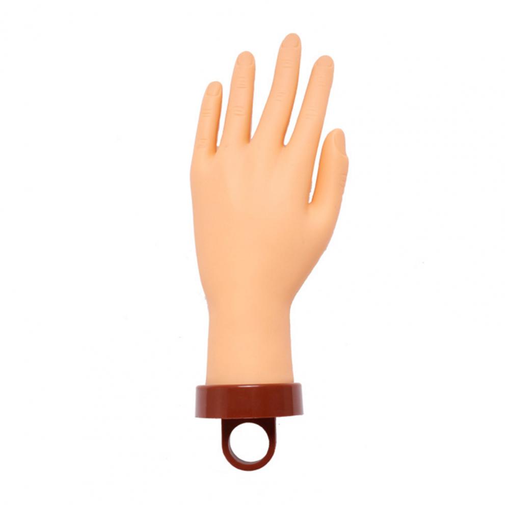Soft Flexible Nail Practice Hand Practice Mannequin Hands Flexible Realistic Manicure Practice Hand Model for Nail Art for Nail