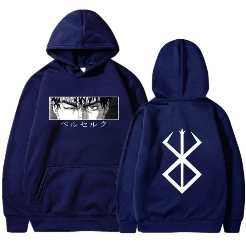 Горячие толстовки Berserk Guts с капюшоном Anime Manga Hoodie
