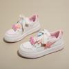 CRLAYDK 2024 летние кроссовки для женщин классические сетчатые дышащие кроссовки для ходьбы на скейтборде на шнуровке милые цветочные белые повседневные теннисные