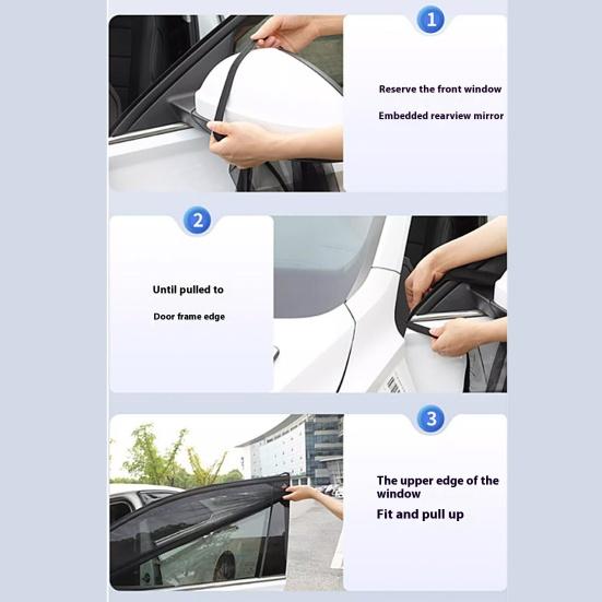 Автомобильный солнцезащитный экран Защита от УФ-лучей и конфиденциальности Эластичные экраны на окна автомобиля Солнцезащитный козырек для автомобильного кемпинга Жаростойкий барьер против старения