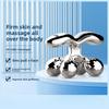 3D Роликовый Массажер для Лица Массаж Лица Лифтинг Укрепление V-образный Артефакт EMS Микротоки Маленький V-образный Инструмент для Красоты Лица