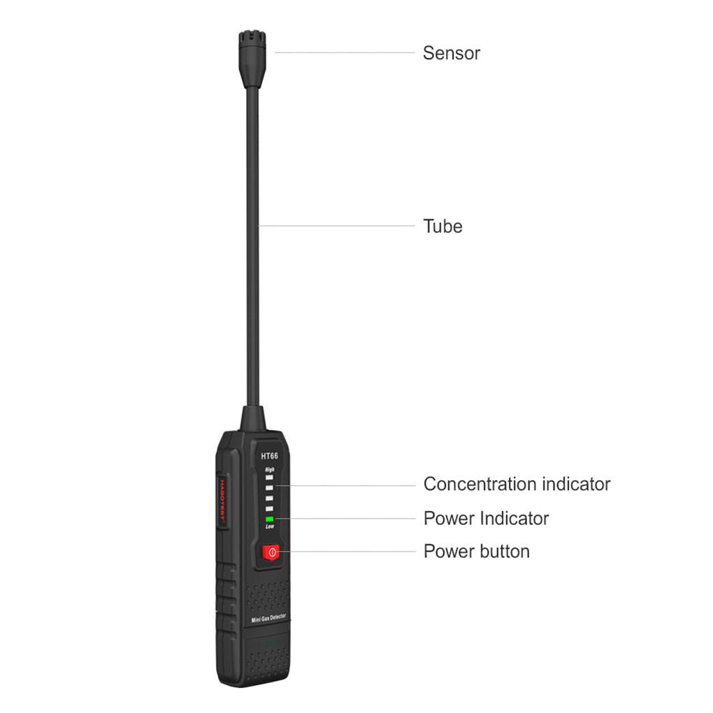 Детектор горючих газов Анализатор горючих газов Тестер безопасности Метан Определить Портативный Пропан Сигнализация Утечка