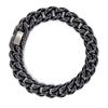 European And American Wide Edition Trendy Retro -Titanium Steel Bracelet Men Hip Hip Hiphop Hand Ornaments