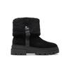 Faux Suede Boots with Turn-down Cuffs FW0FW08158, Black