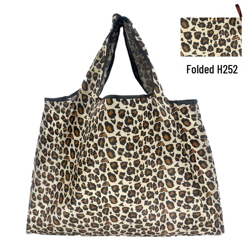 Складная сумка-тоут для продуктов - Большой вместимости, с принтом в юго-восточноазиатском стиле