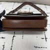 [Pre-Owned] Horsebit 1955 Logo Canvas And Leather Saddle Bag - Excellent #1JOJYQT