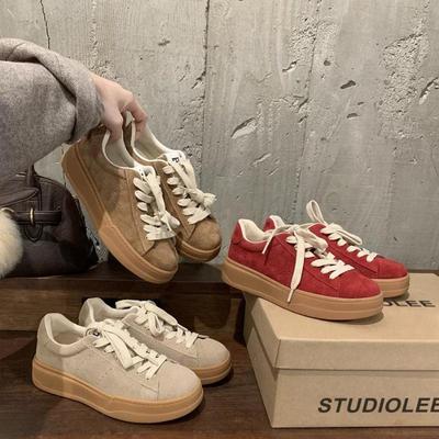 Женские кроссовки Grape Mom в стиле ретро со шнуровкой и низким верхом, увеличивающие рост, на весну и осень