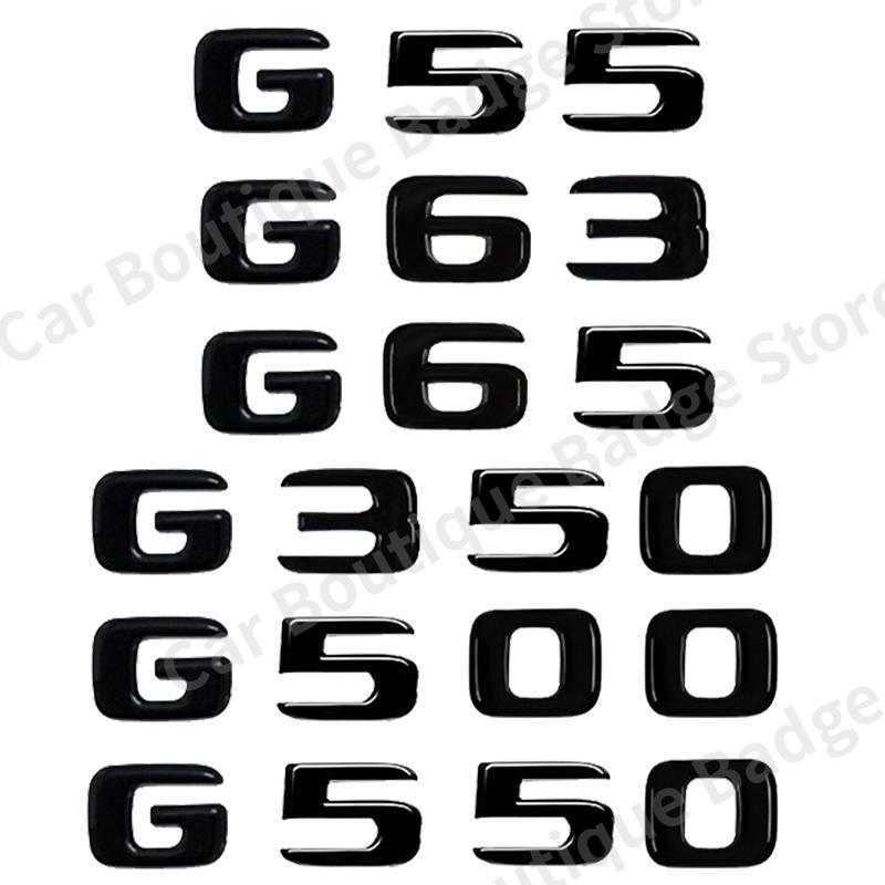 3D ABS Car Trunk Letters Logo Badge Emblem Decals Sticker For Mercedes Benz G Class G55 G63 G65 G350 G500 G550 W461 W463 W464 JZX4