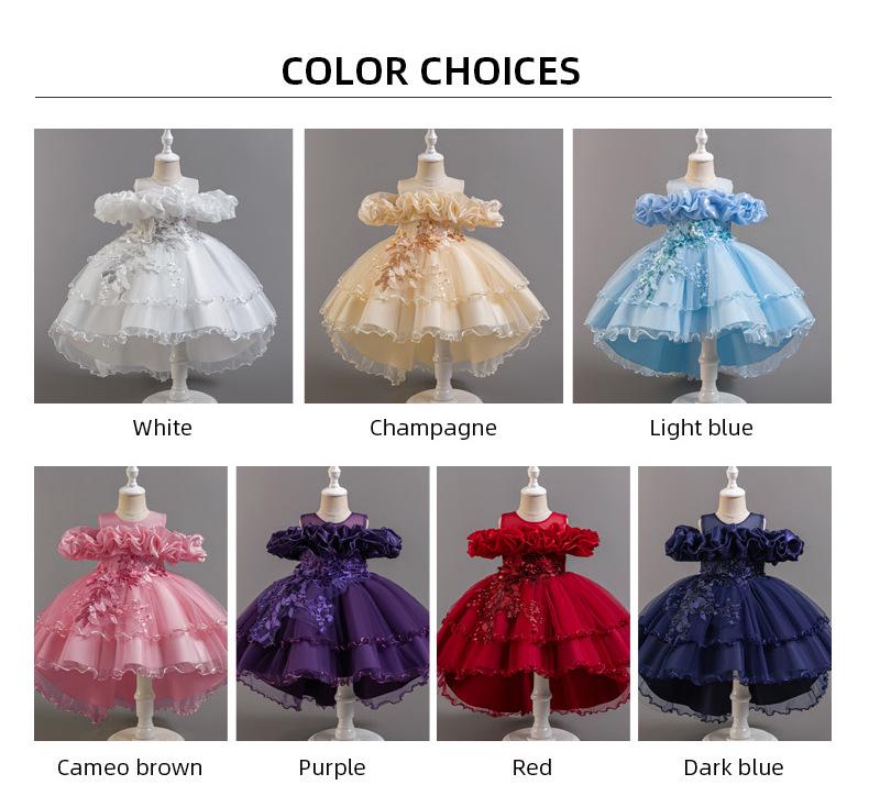 Роскошное формальное платье принцессы из тюля на одно плечо со шлейфом для девочек