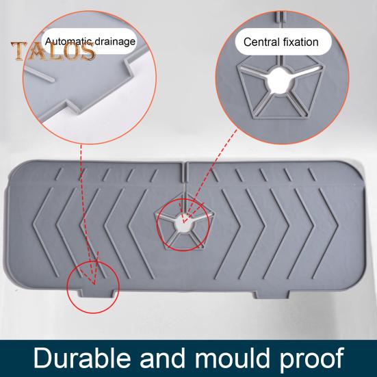 Накладка на смеситель Складной сливной TPR Прочный защитный коврик для столешницы для раковины для отеля