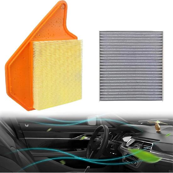 Engine And Cabin Air Filter Compatible With Chrysler Dodge Volkswagen Vehicle Town & Country 2011-2016, Grand Caravan 2011-, C/V 2012-2015,