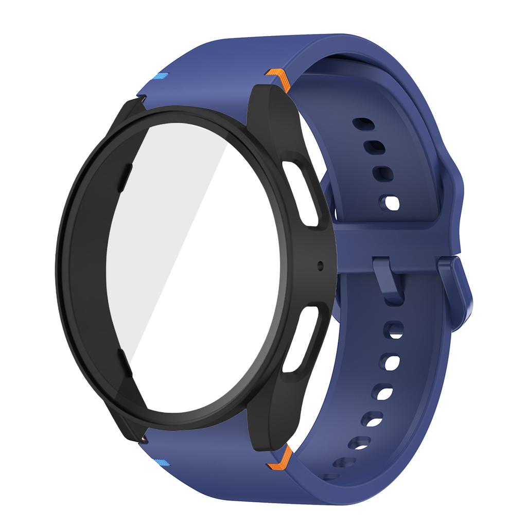 Silicone Strap for Samsung Watch 7 6 5 4 40mm 44mm 5Pro 45mm Band With Case Screen Protector Bumper cover for Wrist Accessories