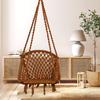 Swing for Adults/Cotton D Shape Swing Chair/Jhula for Adults/Wooden Swing for Living Room/Swing for Balcony