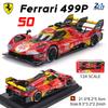 Ббураго 1:24  2024 Ferrari 499P LMH FORMULA RACING 250GTO FXXK 458 Сплав Роскошный Автомобиль Литьевая Модель Автомобиля Коллекция Подарок