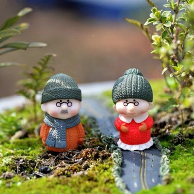Форма для дисплея, форма дедушки, прочный ПВХ, реалистичная модель дедушки и бабушки для сада
