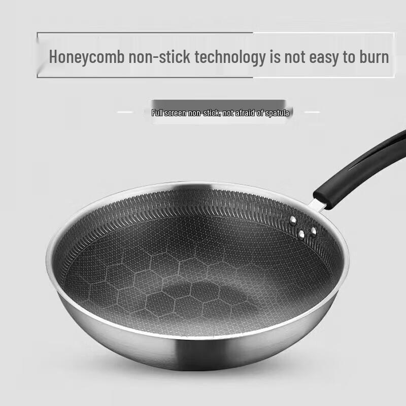 Вок Supor Honeycomb из нержавеющей стали 304