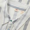 Levis Простая Удобная Универсальная Полосатая Рубашка с Длинным Рукавом Мужские рубашки Белый 003KW-0001