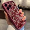Чехол для iPhone с полной защитой от падений для моделей 11-15 с дизайном красной помады