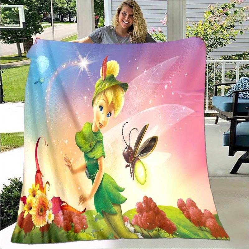 1pc Fairies Printing Blanket Soft, All Season Throw for Living Room, Bedroom,Personalized Gift with Adorable Cartoon Design