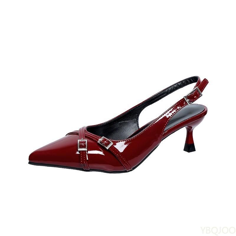 Мода 2025 Лето Элегантные Туфли-стилет Женские Модные С Острым Носком С Неглубоким Вырезом Новые Туфли На Высоком Каблуке