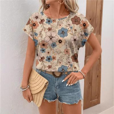 Летняя новая повседневная и модная высококачественная модная футболка с принтом на одно плечо и короткими рукавами