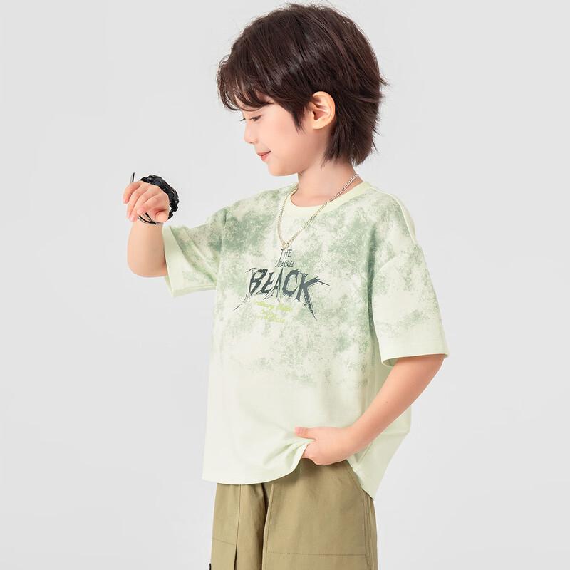 Boys' Gradient Dye Cotton Short Sleeve T-Shirt