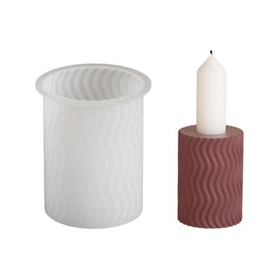 Креативные подсвечники Силиконовые формы Премиальная силиконовая форма для создания персонализированного полосатого подсвечника-украшения