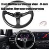 350mm Diameter Universal Racing Steering Wheel Anti Slip ABS Surfaces Ergonomic Contoured Suitable for Most Hub Adapters
